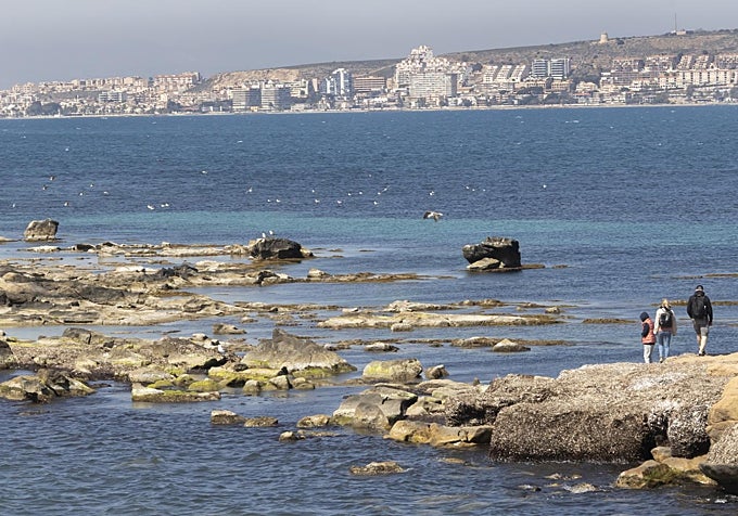 Vistas de Santa Pola desde la isla.