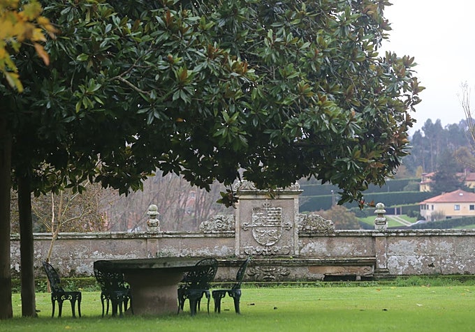 Zonas ajardinadas de Meirás.