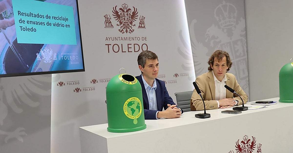 El reciclaje de vidrio aumenta un 3,5% en Toledo y alcanza las 840 toneladas en 2025