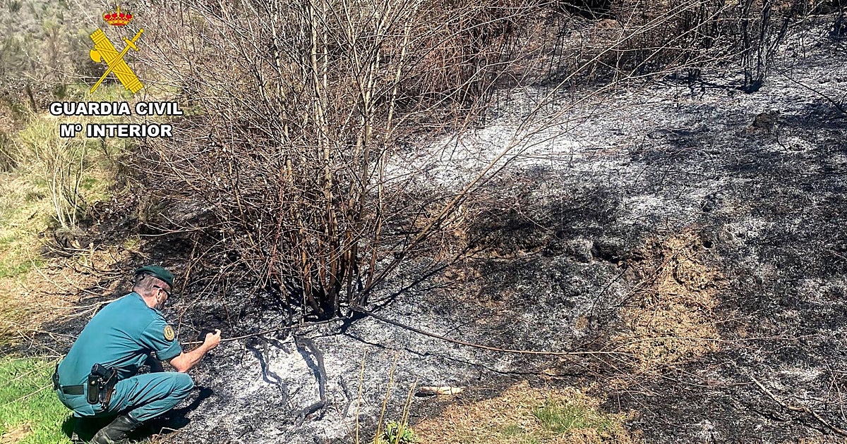 Investigado por iniciar un incendio que arrasó 40 hectáreas en Igüeña (León)