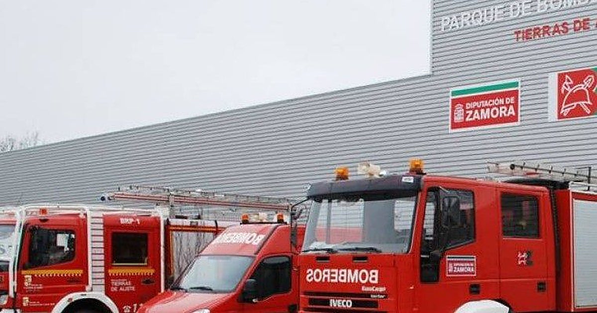 Arden seis camiones en un incendio sin heridos en Benavente (Zamora)