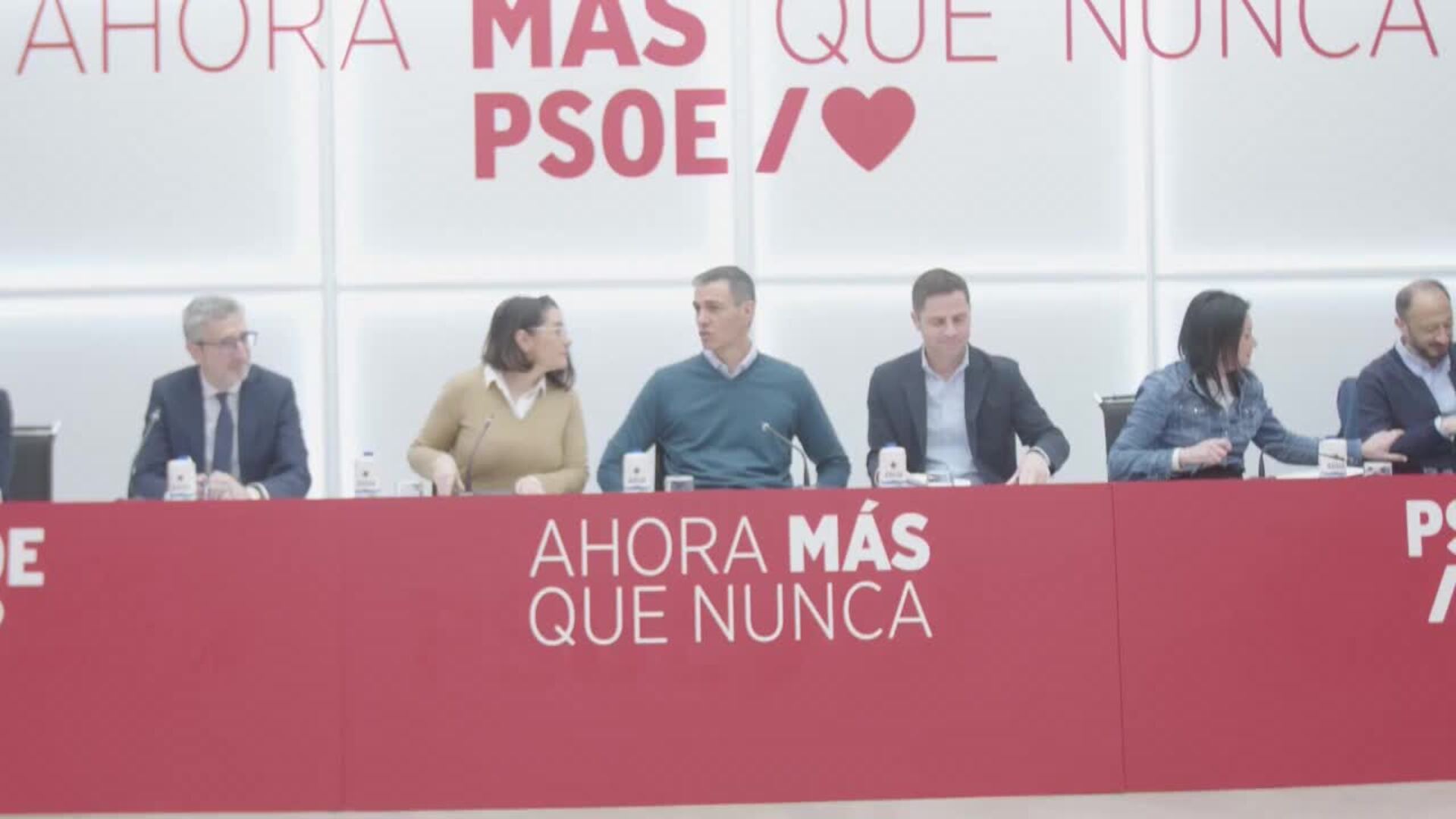 Pedro Sánchez preside la reunión de la Ejecutiva Federal del PSOE