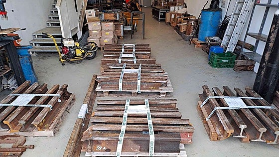 Los cupones de soldadura que fueron incautados por la Guardia Civil.