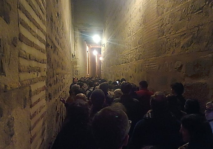 Tapón en Los Cobertizos de Toledo.