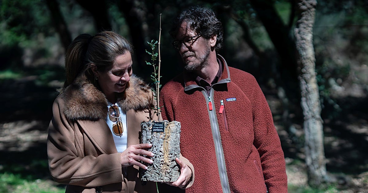 Una madrina enológica para el mejor bosque de España