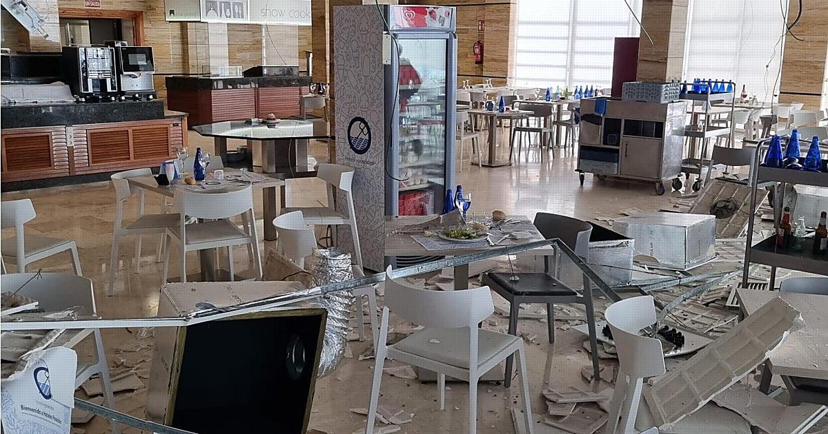 Siete heridos tras derrumbarse un techo del comedor de un hotel de Benidorm