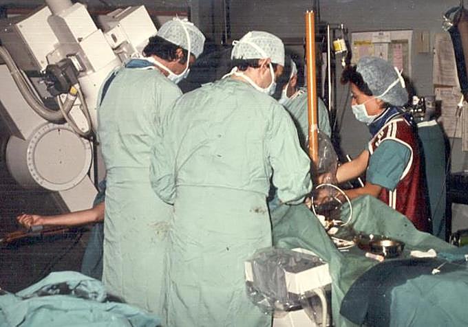 Cateterismo cardíaco realizado por el Dr. Suárez de Lezo en 1983