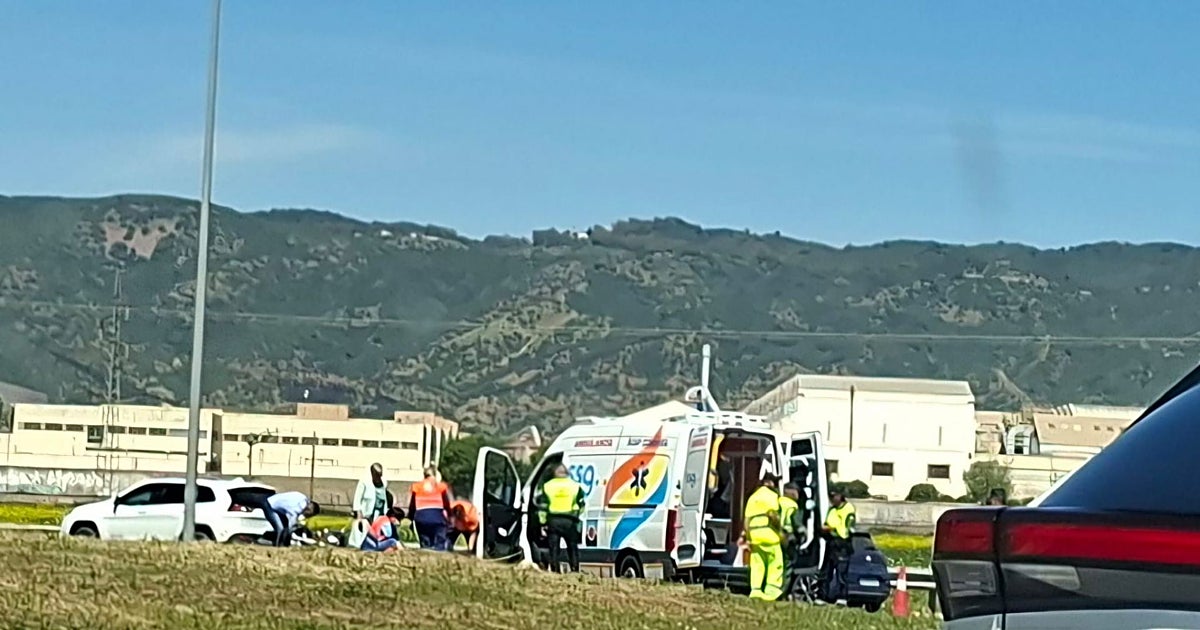 Herido un motorista en un accidente en la Ronda Oeste de Córdoba