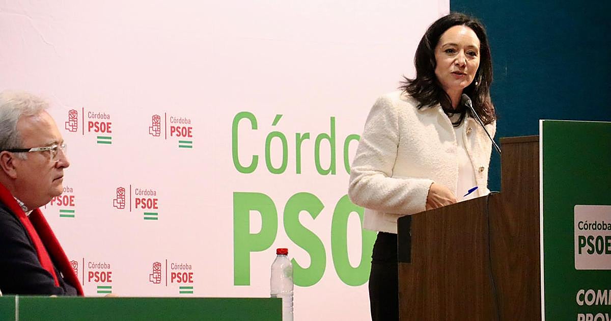 La secretaria provincial del PSOE se perfila como número uno de la lista de las autonómicas en Córdoba