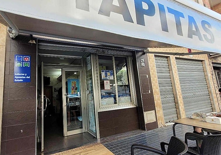 Imagen del despacho receptor donde se selló el boleto ganador