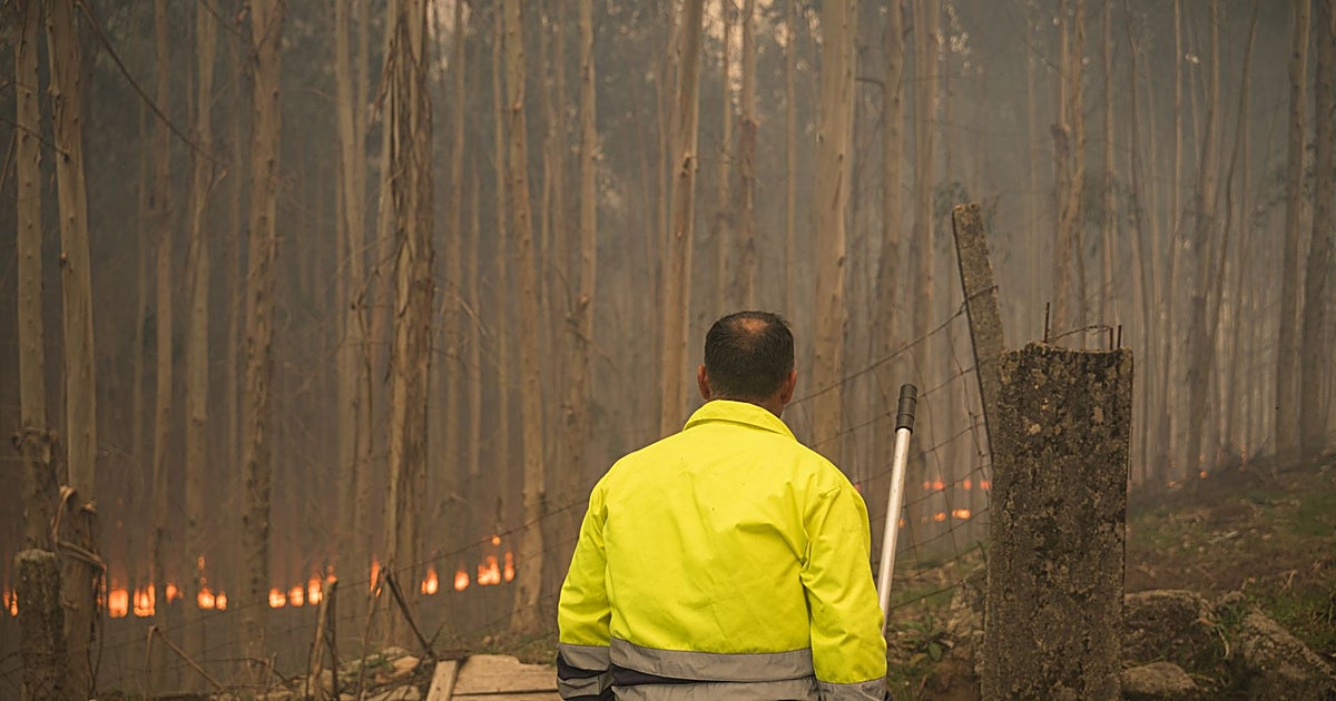 Estabilizado el incendio de Ponteareas tras quemar 600 hectáreas
