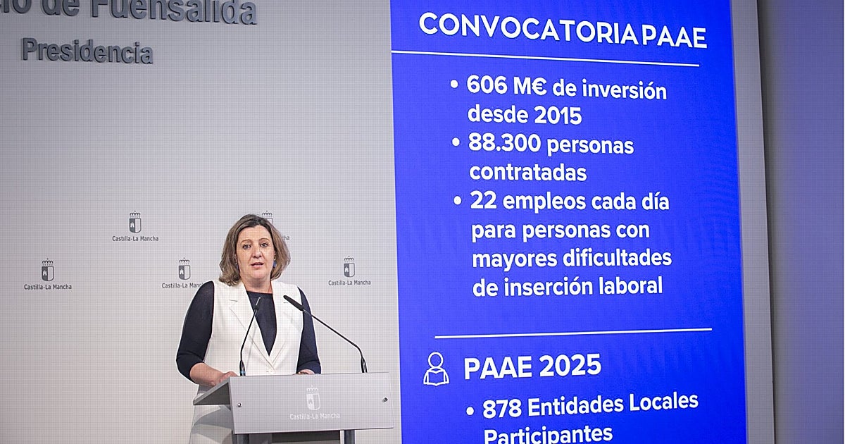El DOCM publica este jueves la convocatoria del Programa de Apoyo Activo al Empleo con 70,7 millones