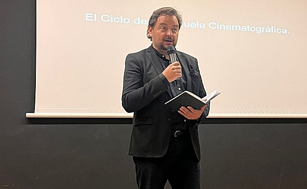 David Felipe Arranz, en la presentación de la primera película del ciclo.
