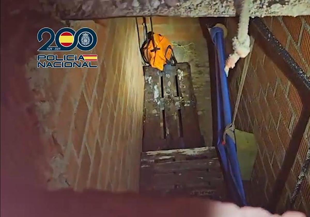 Imagen del último narcotúnel descubierto en Ceuta.