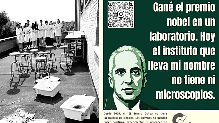 La paradoja del instituto de Secundaria sin laboratorio que lleva el nombre del Nobel Severo Ochoa