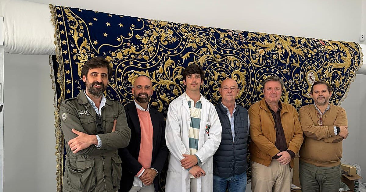 Juan Pablo Morales restaurará el manto procesional de la Reina de los Ángeles en sus Misterios Dolorosos de Córdoba