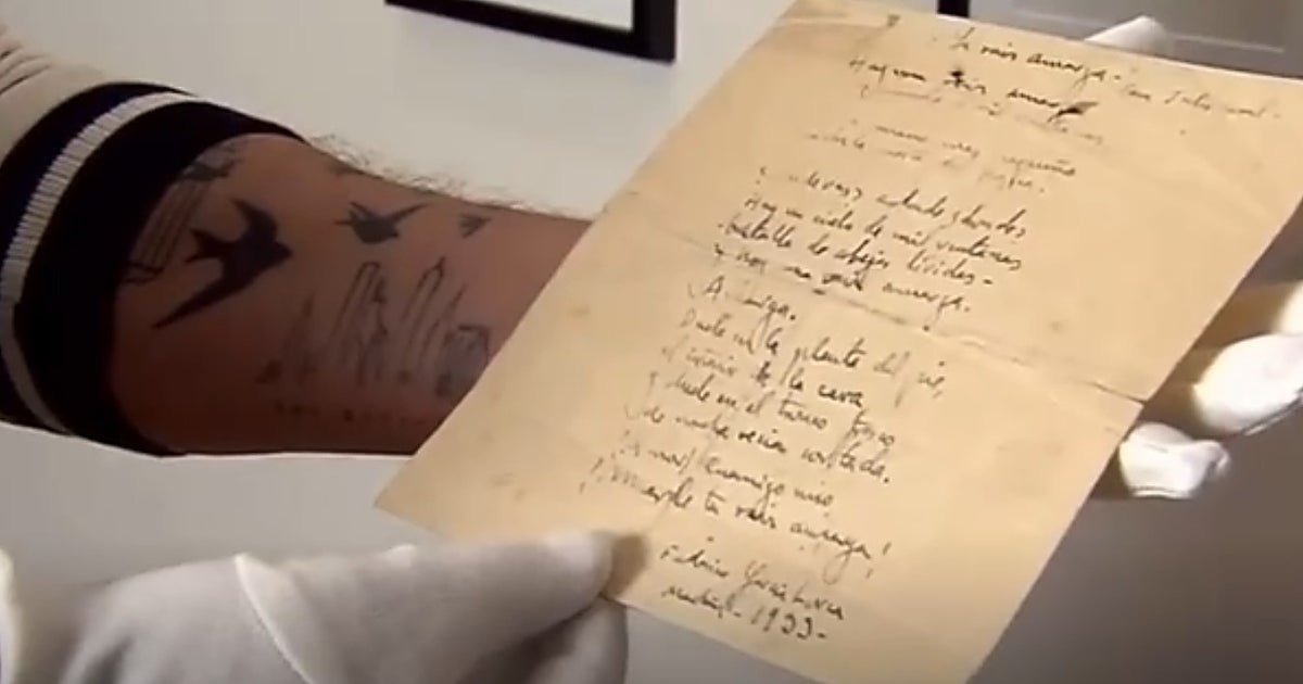 Un poema inédito de Lorca descubierto por Miguel Poveda se presenta en Granada el 27 de abril