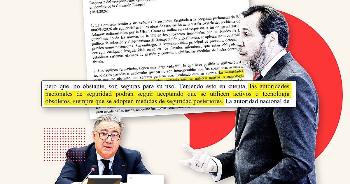 Bruselas avisa a España de que debe garantizar la seguridad si recicla material en la vía de Adamuz