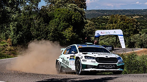 'Cohete' Suárez lidera el Rally Sierra Morena a falta de la última jornada