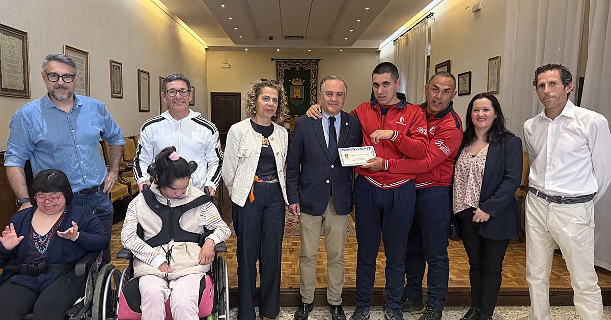 Talavera recibe al campeón nacional de Remo Indoor Paralímpico Intelectual, Darío Martín
