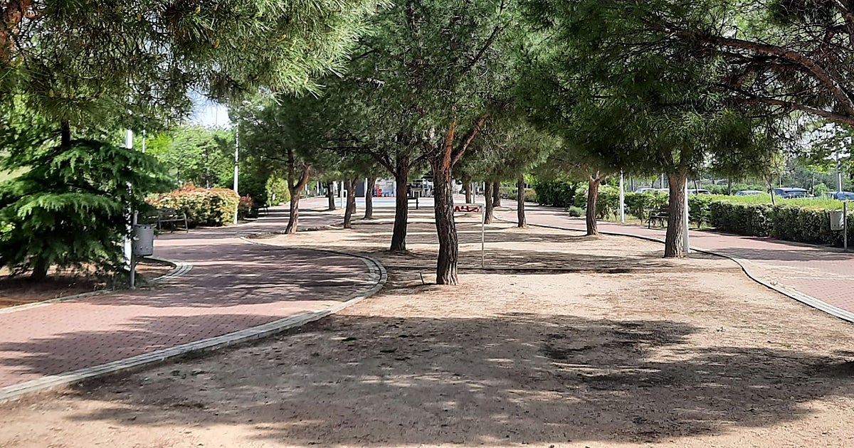Los aparatos de gimnasia al aire libre desaparecen del parque del toledano barrio de Valparaíso