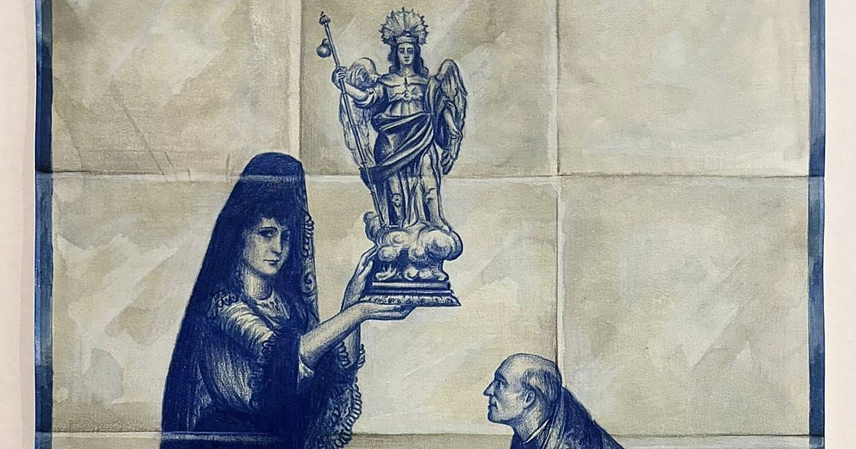 Evocaciones de Romero de Torres, en el cartel de Raúl Muñoz Gallardo para la procesión de San Rafael en Córdoba