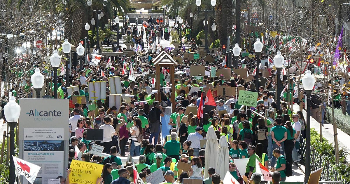 La mayoría de los docentes de la Comunidad Valenciana vota iniciar una huelga indefinida el 11 de mayo