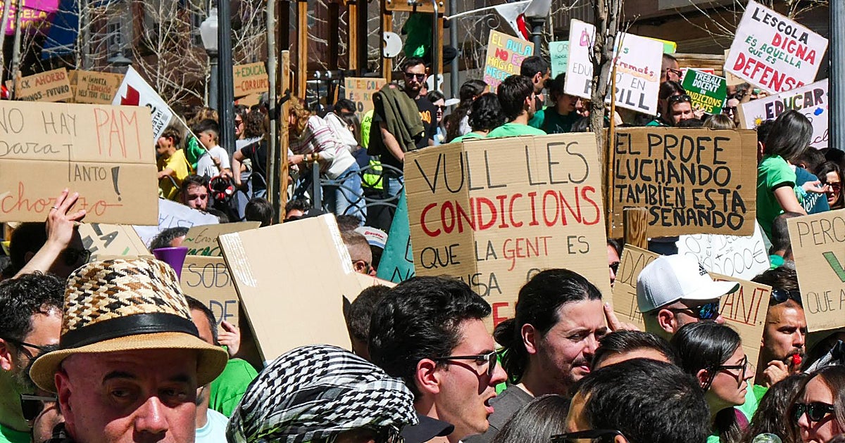 Proponen a los profesores una caja de resistencia de inspiración anarquista para la huelga en Valencia