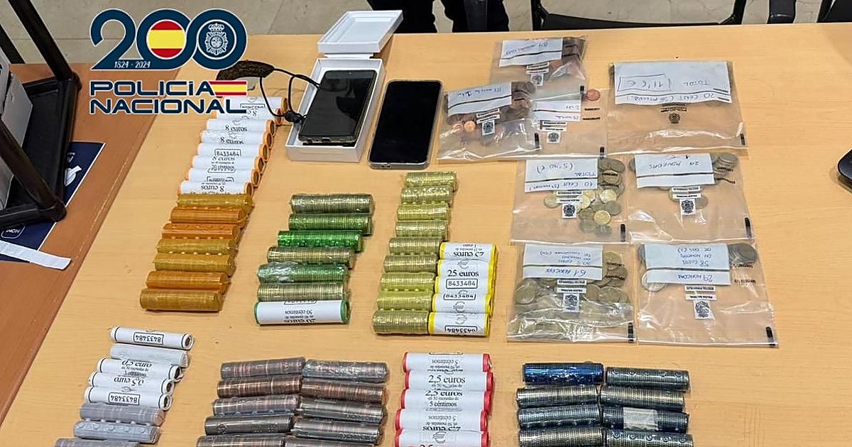 Sorprendido con el dinero del robo a un banco en un cubo de basura en Vallecas