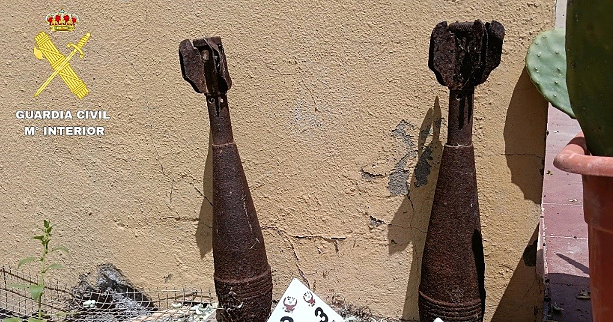 Localizados dos proyectiles de mortero con carga explosiva en una vivienda en Fuerteventura