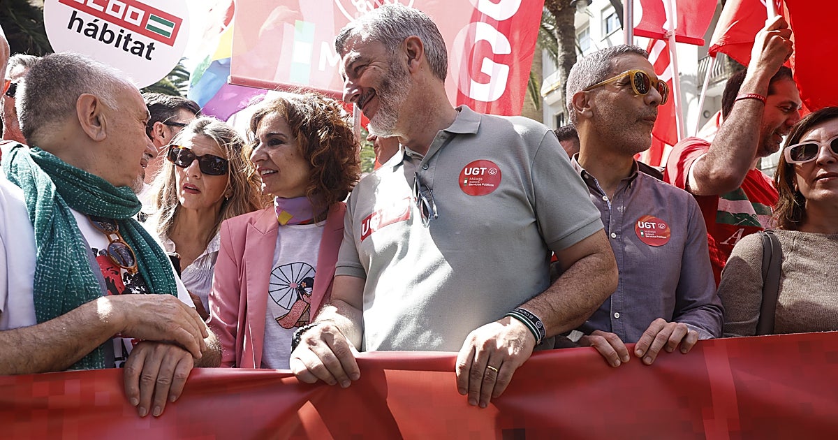 Los sindicatos entran en campaña andaluza con el Día del Trabajo de la mano de María Jesús Montero y Yolanda Díaz