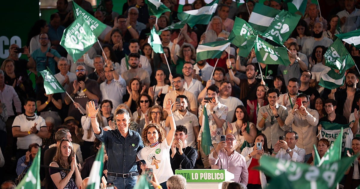 Sánchez llama a unir el voto de izquierda en torno a María Jesús Montero