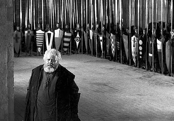 Orson Welles en Campanadas a medianoche,