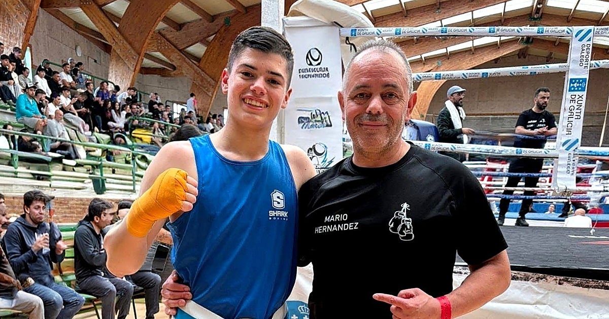 El toledano Mario Hernández, vencedor del torneo internacional de boxeo de Marín (Pontevedra)