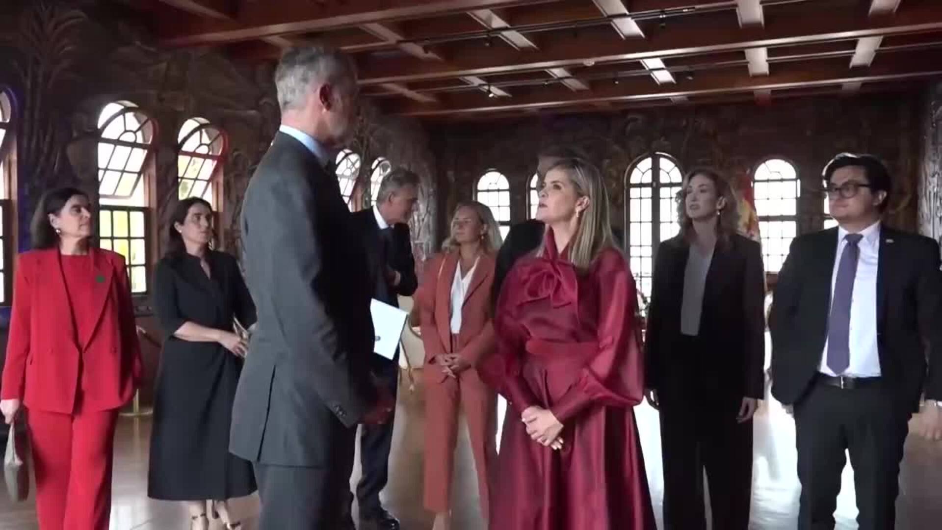 El rey Felipe VI de España se reúne con la presidenta electa de Costa Rica