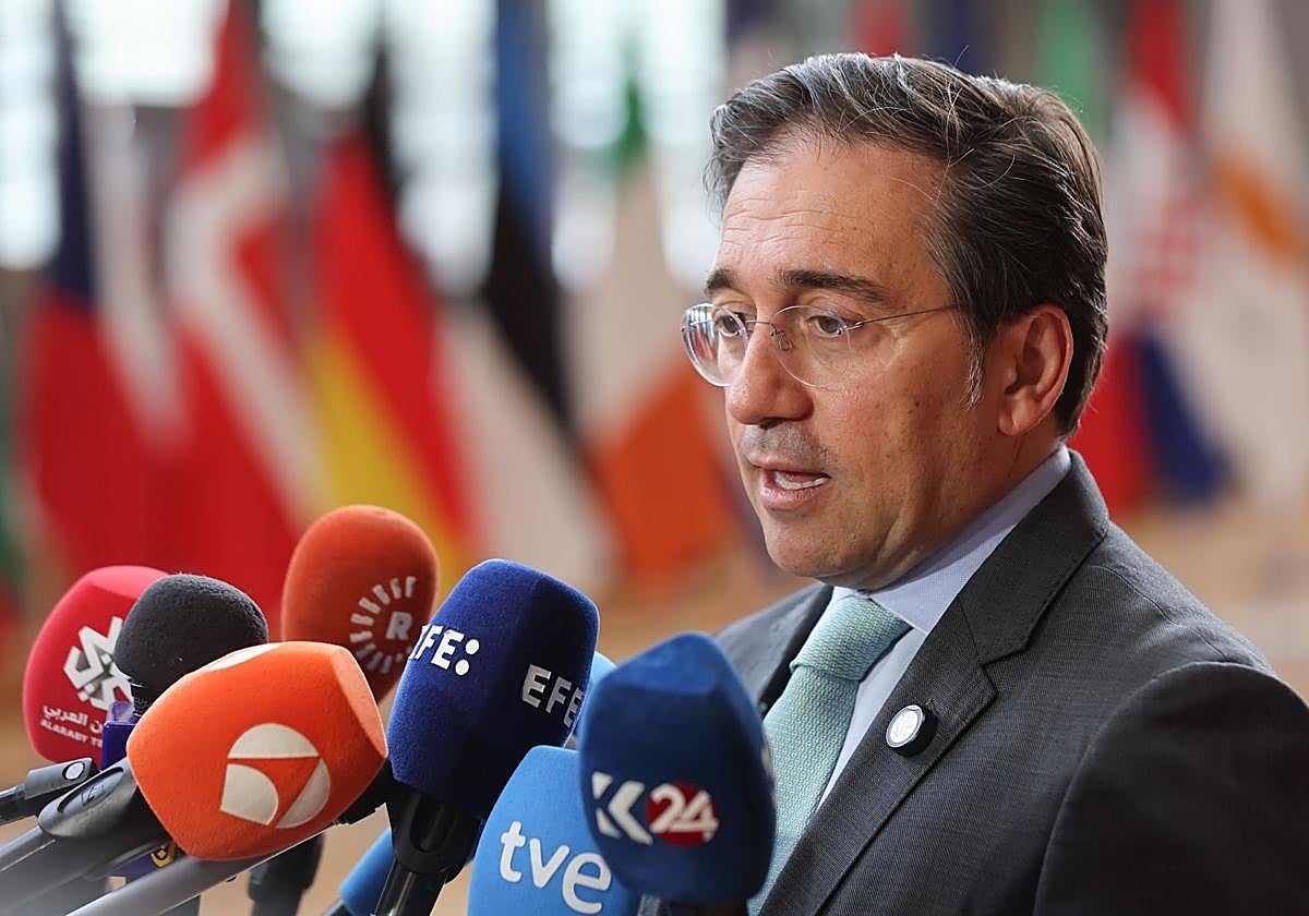 José Manuel Albares, en Bruselas