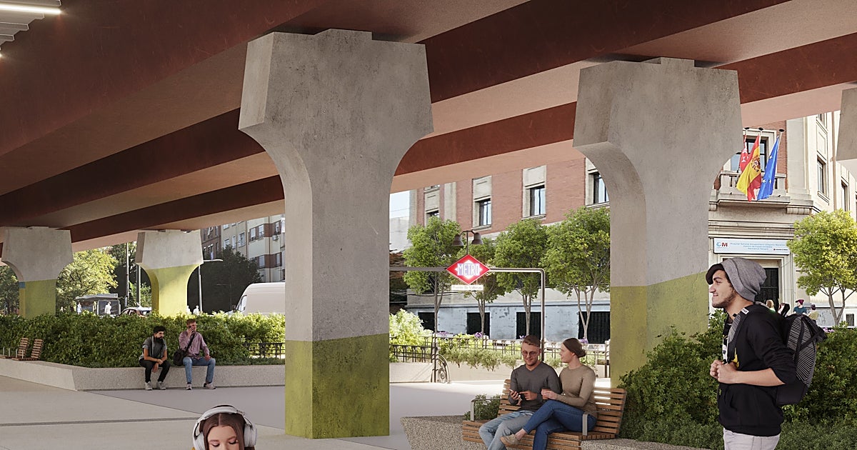 Jardines verticales, más zonas peatonales y una sala de ensayos: la solución de Almeida al scalextric de Vallecas