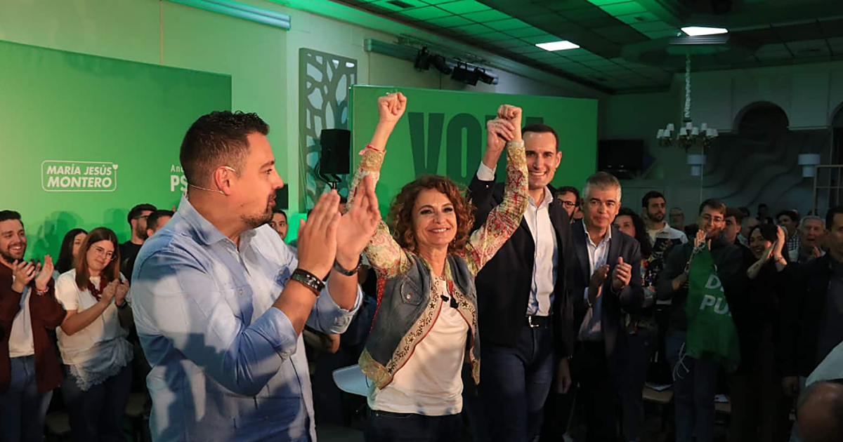 Montero en Jaén anima a «no bajar la cabeza» ante las encuestas