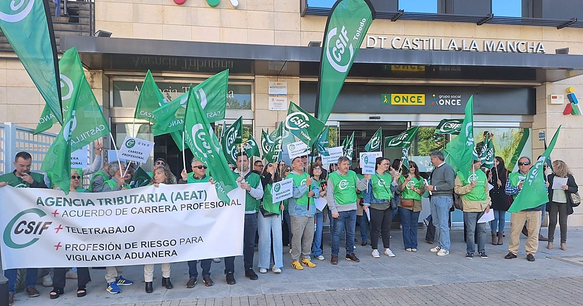 CSIF se moviliza por el bloqueo de mejoras laborales en la Agencia Tributaria y la falta de plantilla