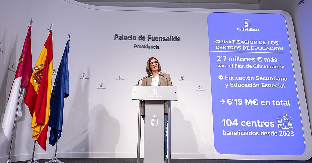 Castilla-La Mancha destina cerca de 2,7 millones más para climatizar institutos y centros especiales