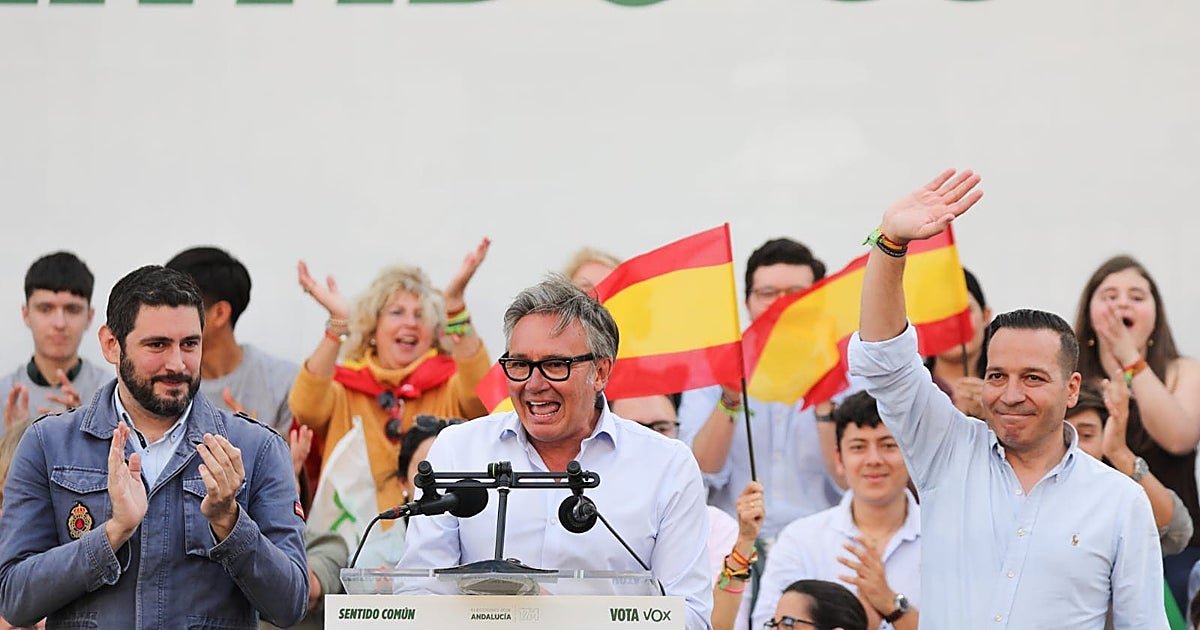 Gavira en su cierre de campaña: «Quiero una nueva Andalucía que inicie la reconquista de la nación»