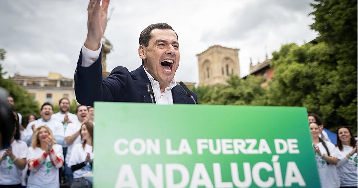 Juanma Moreno, en Granada: «Tenemos el sobresaliente pero necesitamos la matrícula de honor»