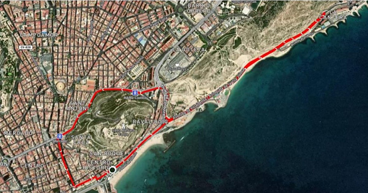 Cortes de tráfico en Alicante por la primavera cultural en el centro y dos carreras en el frente litoral