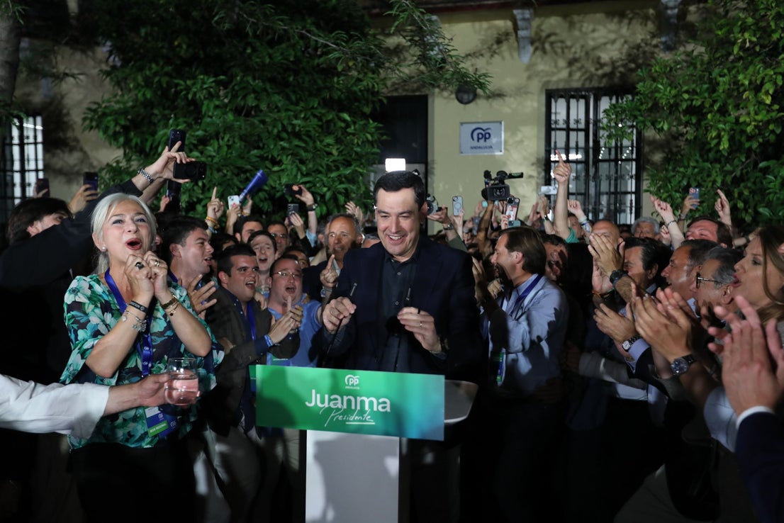 Juanma Moreno analiza la victoria del PP en las elecciones andaluzas ...