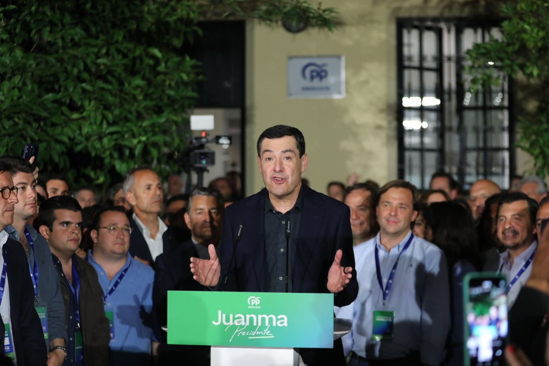 Juanma Moreno analiza la victoria del PP en las elecciones andaluzas ...