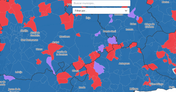 Mapa de los resultados de las elecciones en Córdoba, calle a calle