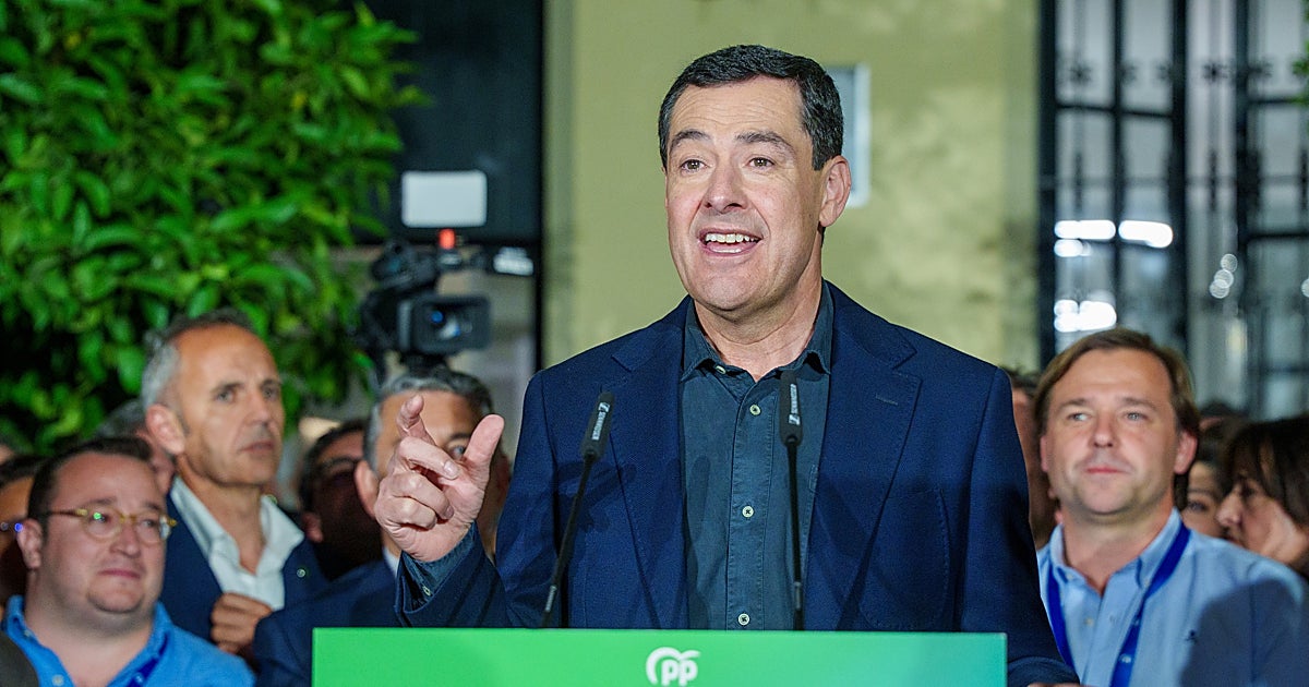Juanma Moreno convoca este martes a la Junta Directiva del PP-A para analizar los resultados electorales