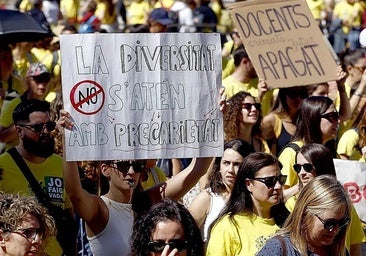 Acaba sin acuerdo la reunión entre los sindicatos educativos y la Generalitat para desconvocar los paros