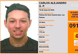 Localizado Carlos Alejandro, el joven desaparecido en Gran Canaria