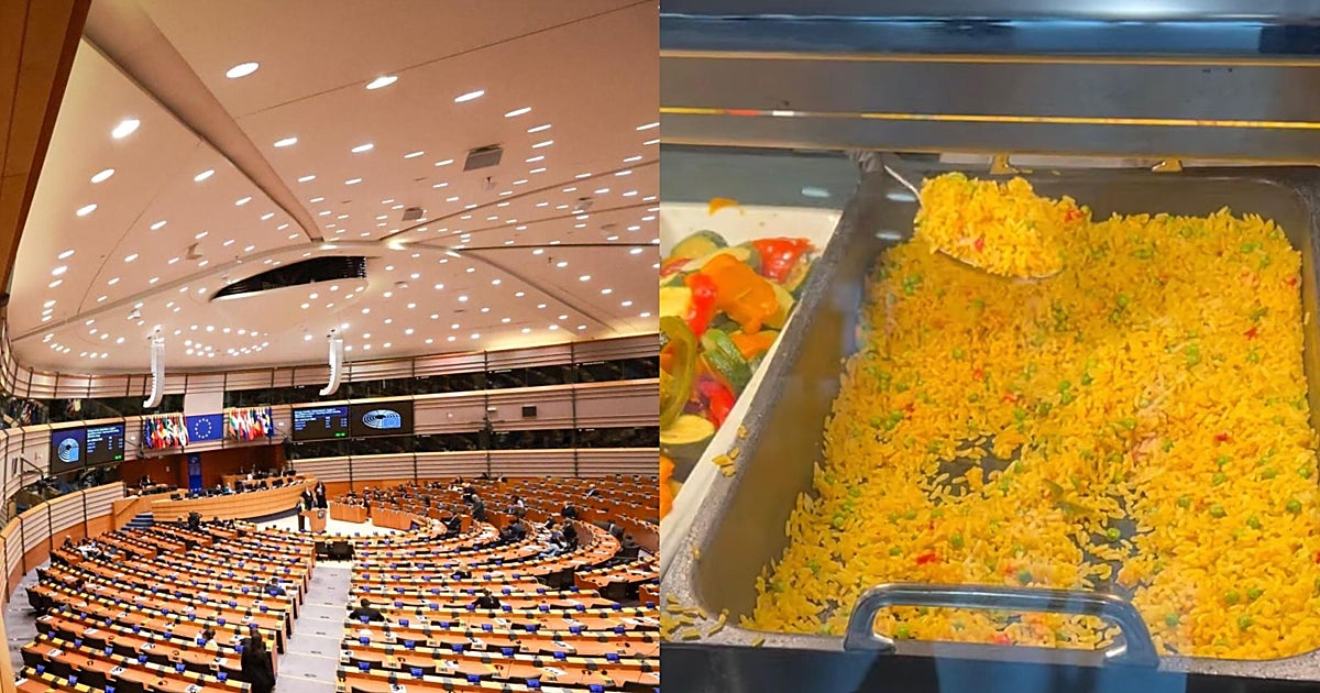 Clamor por la paella que sirve el Parlamento Europeo a sus diputados: «La situación es desesperada»